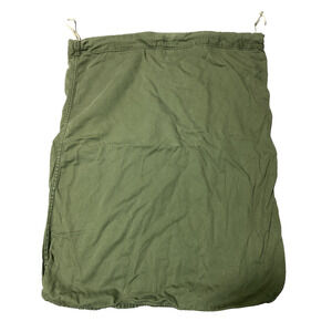 US Army Military Cotton Laundry Bag Sack Draw String Cinch Green Barracks USA
